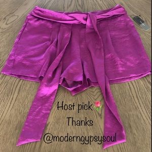 NWT Bisou Bisou Wrap Tie Shorts